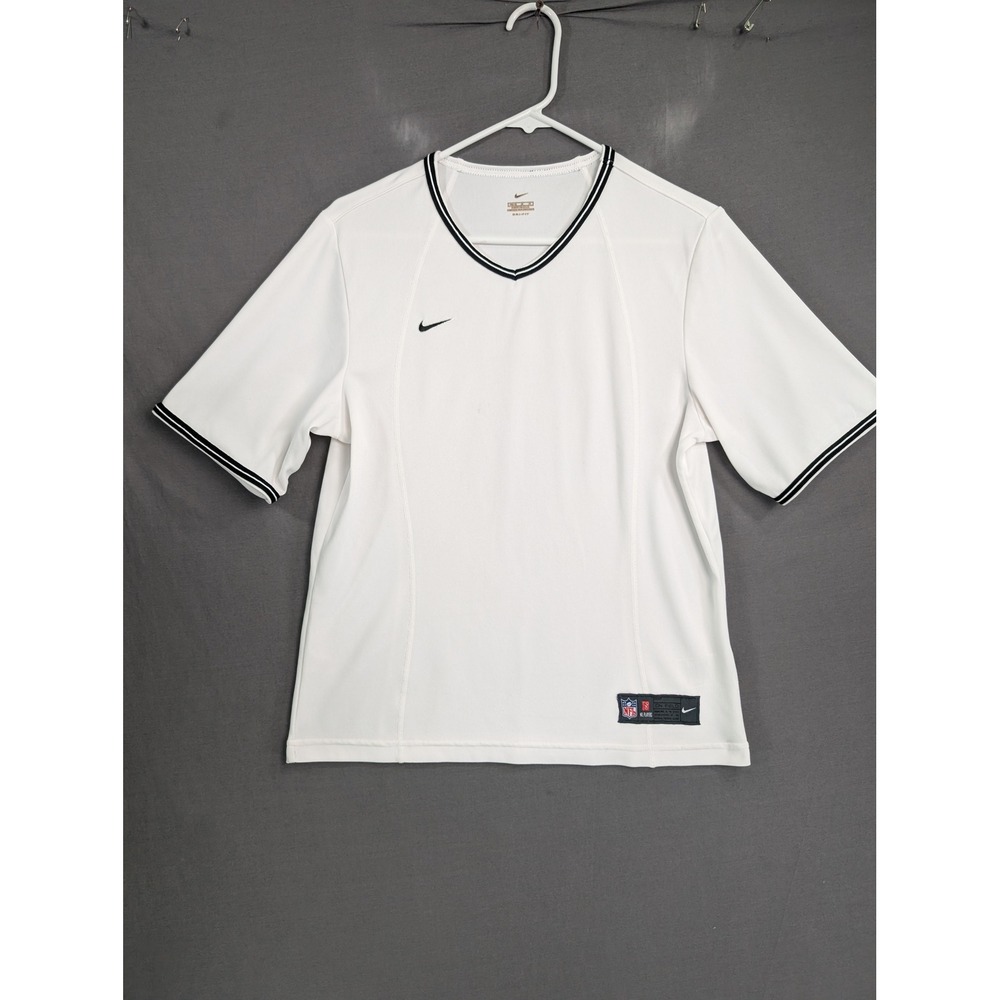 Nike Mens NFL Players Dri-Fit V-Neck Training Jersey White Medium 8366